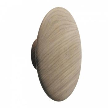 The Dots - Patères L - chêne naturel/mat/Ø 17cm