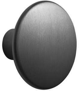 The Dots - Patère métal L - noir/Ø 5cm