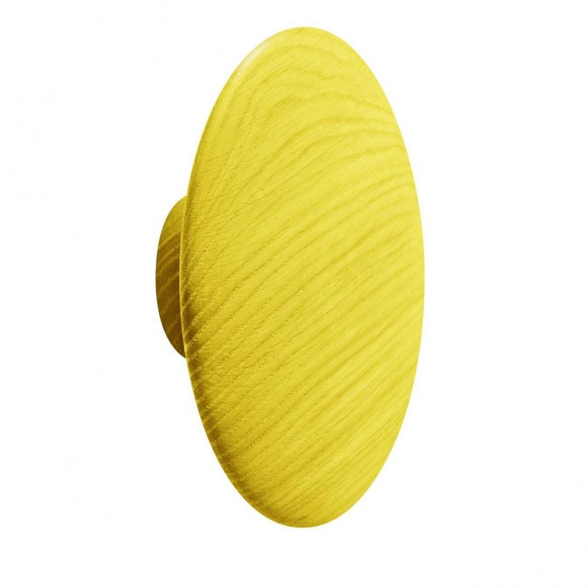 The Dots - Patères L - jaune/mat/Ø 17cm