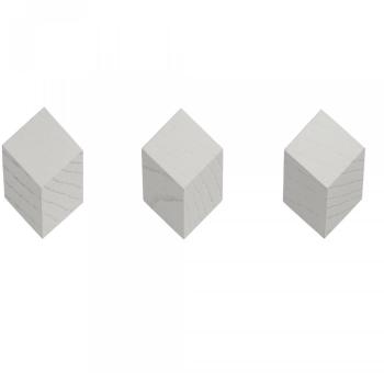Iso Hook - Patère murale 3 pièces - clair gris/3x3