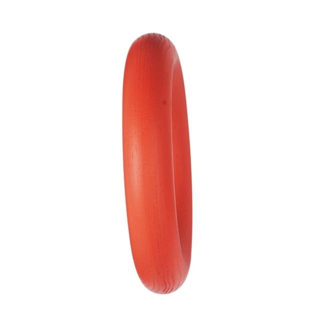 Gym S - Patère murale - frêne teinté corail/Ø 9,5c