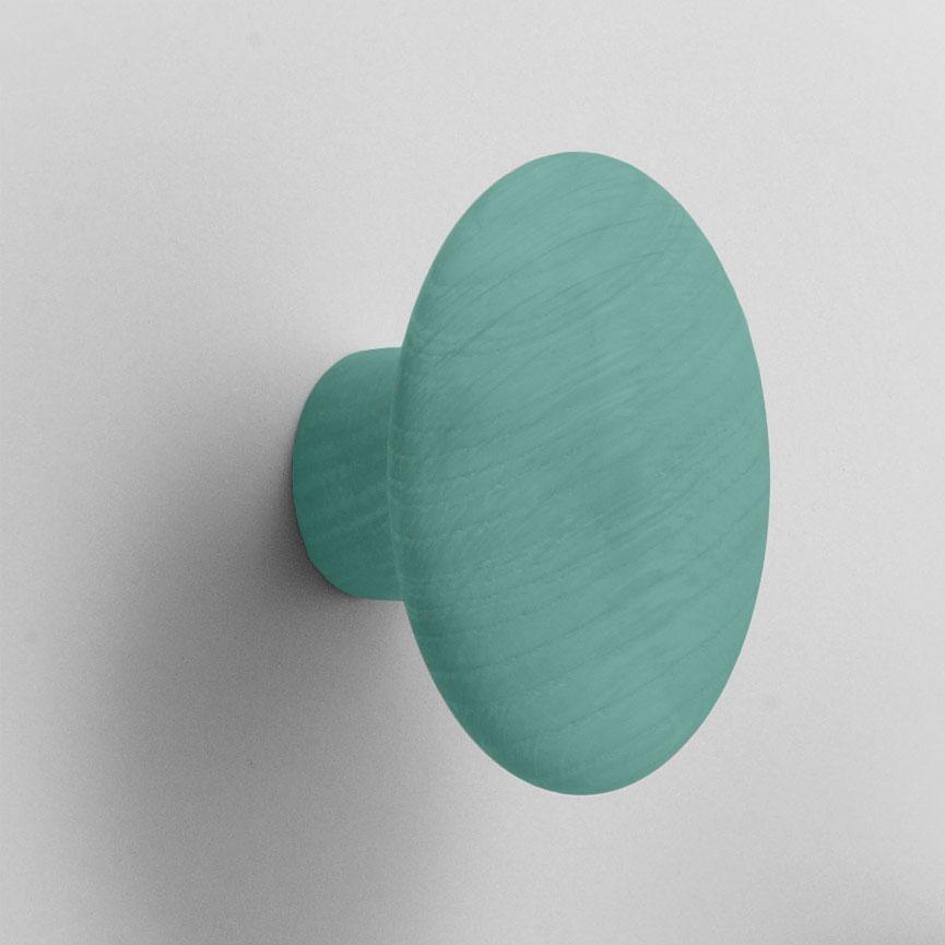 The Dots - Patères M - petroleum/mat/Ø 13cm