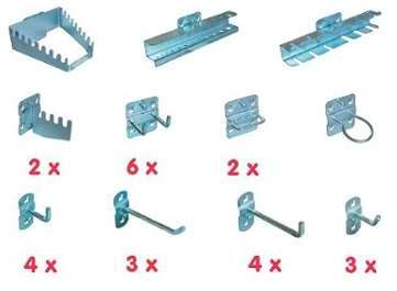 Güde Porte-outils et crochets 28 pcs Pour trous ca