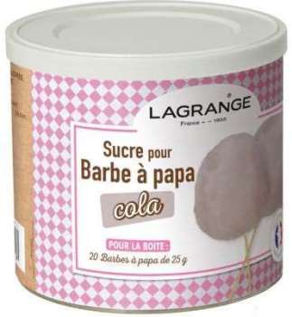 Sucre Lagrange Sucre Barbe à papa coca cola 500g 380009 Sucre Lagrange Sucre Barbe