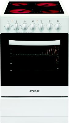 Brandt KV1540W - Cuisinière vitrocéramique