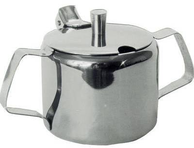 Sucrier Inox - Couvercle à Charnière - 300ml - Ø85