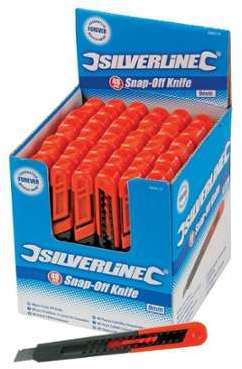 Boîte présentoir de 48 cutters à lame sécable 9 mm Boîte présentoir de 48 cutters