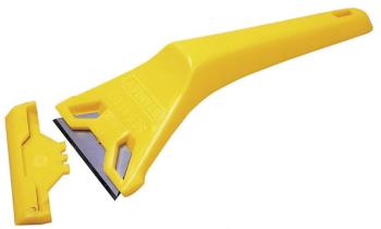 Gratte vitre plastique avec lame trapézoïdale larg