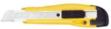 Cutter plastique autobloquant lame de 18 mm