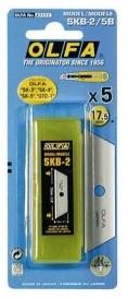 Lames pour cutter etui de 5 lames de 17,5 mm