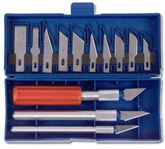 Coffret 3 cutter et 10 lames pour modélisme - SEDI