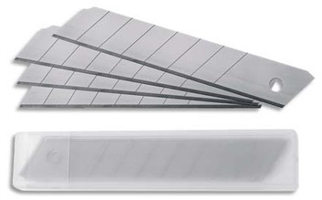 Etui de 10 lames 18mm pour cutter Lames secables.