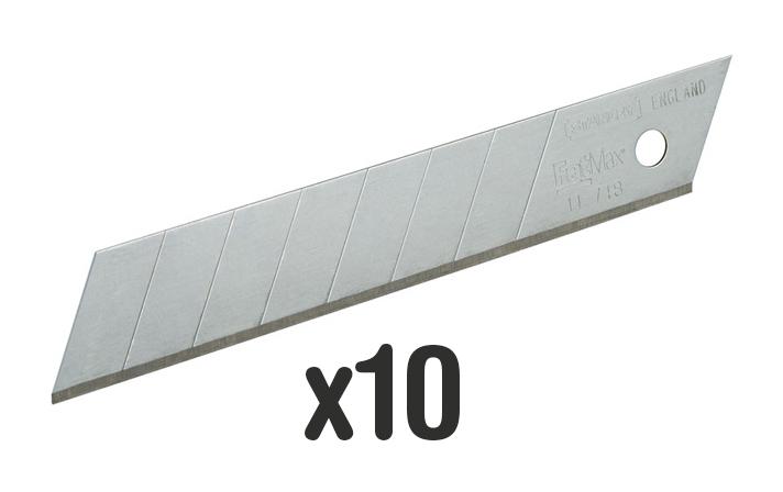 Lames de cutter 18mm sécables - STANLEY