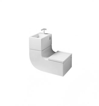 WC suspendue et lavabo 2 en 1 W W blanc A893020001 WC suspendue et lavabo 2 en