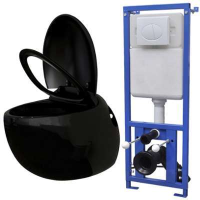 VidaXL Toilette murale avec réservoir caché Design VidaXL Toilette murale avec