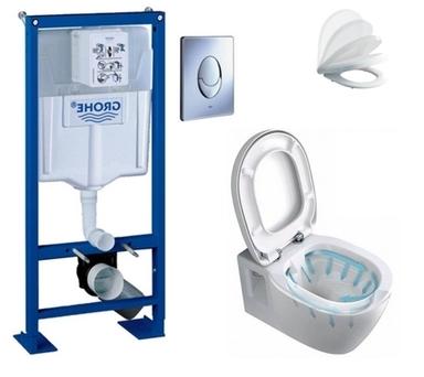 GROHE Pack wc suspendu cuvette sans bride CONNECT,