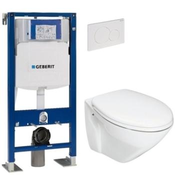 GEBERIT Pack WC suspendu UP320 + Sigma 01 Blanc +