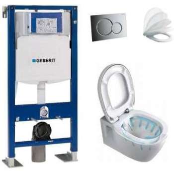 GEBERIT Pack wc suspendu cuvette sans bride CONNEC