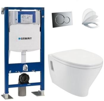 GEBERIT Pack WC suspendu UP320 + Cuvette et abatta