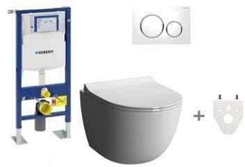 Pack Wc suspendu Geberit sans bride modèle court S