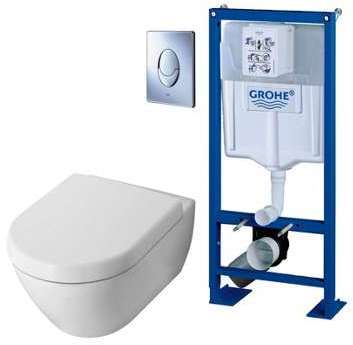 GROHE Pack WC suspendu RAPID SL + cuvette et abatt