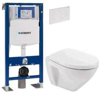 GEBERIT Pack WC suspendu compact UP320 autoportant