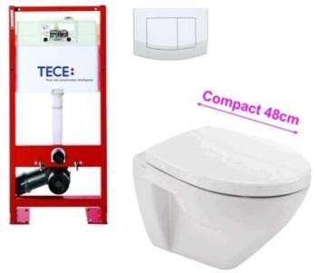 DESTOCKAGE Pack WC suspendu compact Bâti-support T