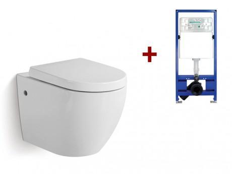 Pack WC suspendu KENJI blanc kit universel Pack WC suspendu KENJI blanc