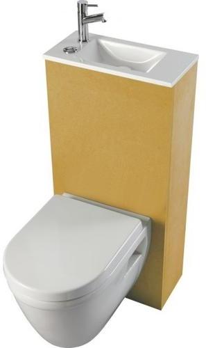 Pack WC suspendu avec lave-mains intégré + abattan