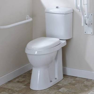 Toilette WC Handicapé Céramique Blanche Abattant C