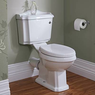 Toilette WC Rétro Chasse dEau, Cuvette & Abattant