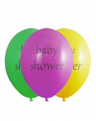 6 Ballons colorés en latex Baby shower Taille Unique 6 Ballons colorés en latex