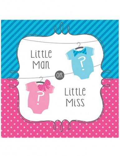 16 Petites Serviettes en papier Fille ou Garçon 33