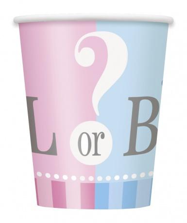 8 Gobelets Girl or Boy 25 cl Taille Unique 8 Gobelets Girl or Boy 25