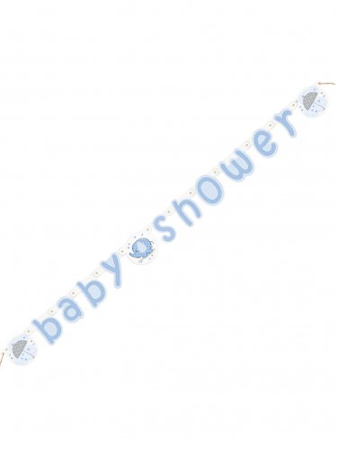Bannière Baby Shower Elephant Bleu Taille Unique
