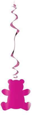 Lot de 6 suspensions métallisées ignifugées ourson Lot de 6 suspensions métallisées
