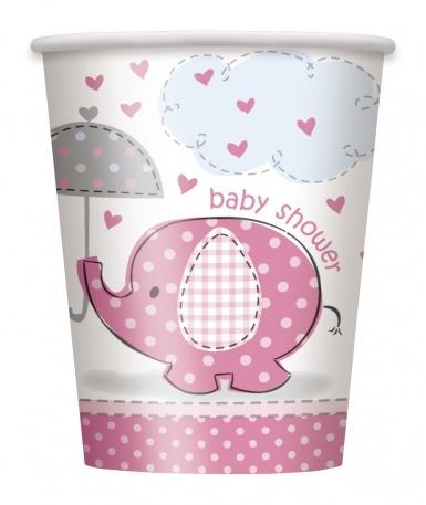 8 Gobelets Elephant Rose 25 cl Taille Unique 8 Gobelets Elephant Rose 25