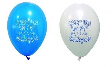 8 Ballons imprimés C est un garçon Taille Unique 8 Ballons imprimés C est un