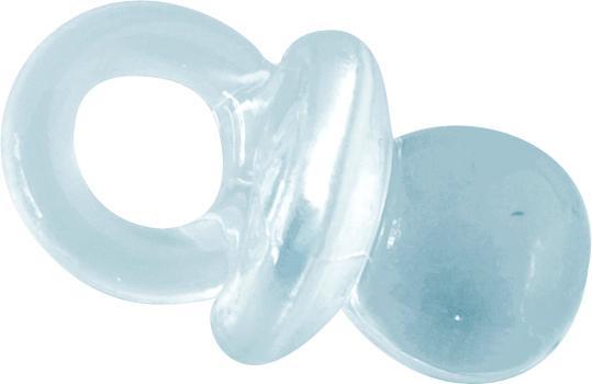 Petites tétines transparentes turquoises x 12 - su