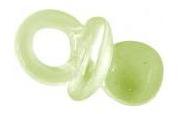 Petites tétines transparentes vert anis x 12 - suj