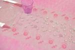 Chemin de table bonbons roses