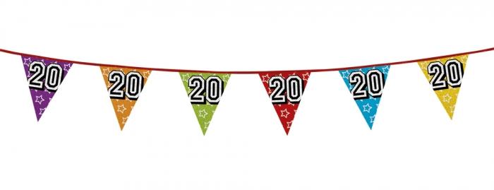 Guirlande anniversaire 20 ans holographique