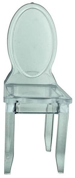 Chaise en plastique Transparent x 3 pièces