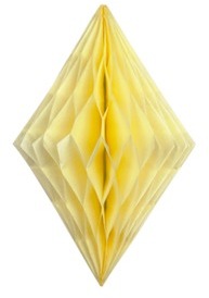 Cristal alvéolé 30 cm Ivoire