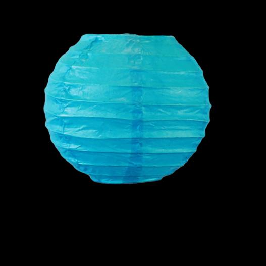 Boule papier 10 cm Turquoise
