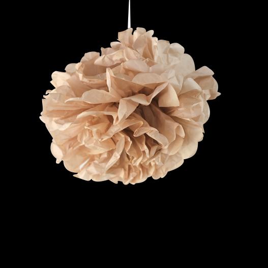 Pompons Rose Poudré 20cm x2