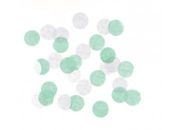 Confettis Blancs et Verts deau 20g Scrapcooking