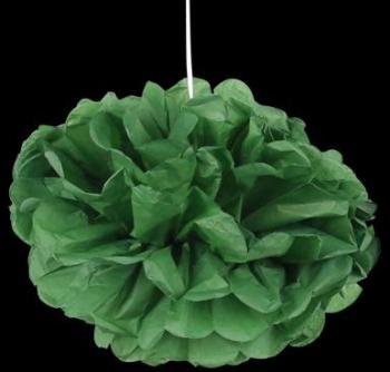 Pompons Vert Foncé 20cm x2