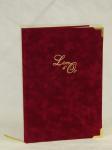 Livre dor luxe bordeaux
