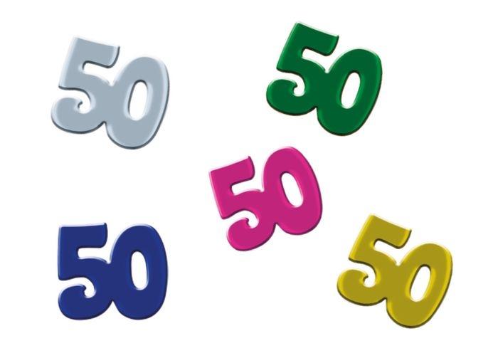 Confettis de table anniversaire 50 ans